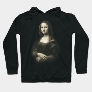 Mona Lisa in Vintage Sepia Hoodie